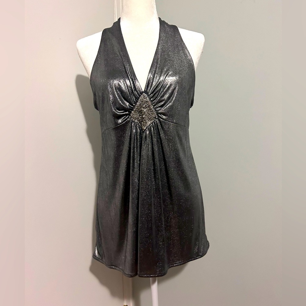 INC International Concepts tank top , silver color , size large